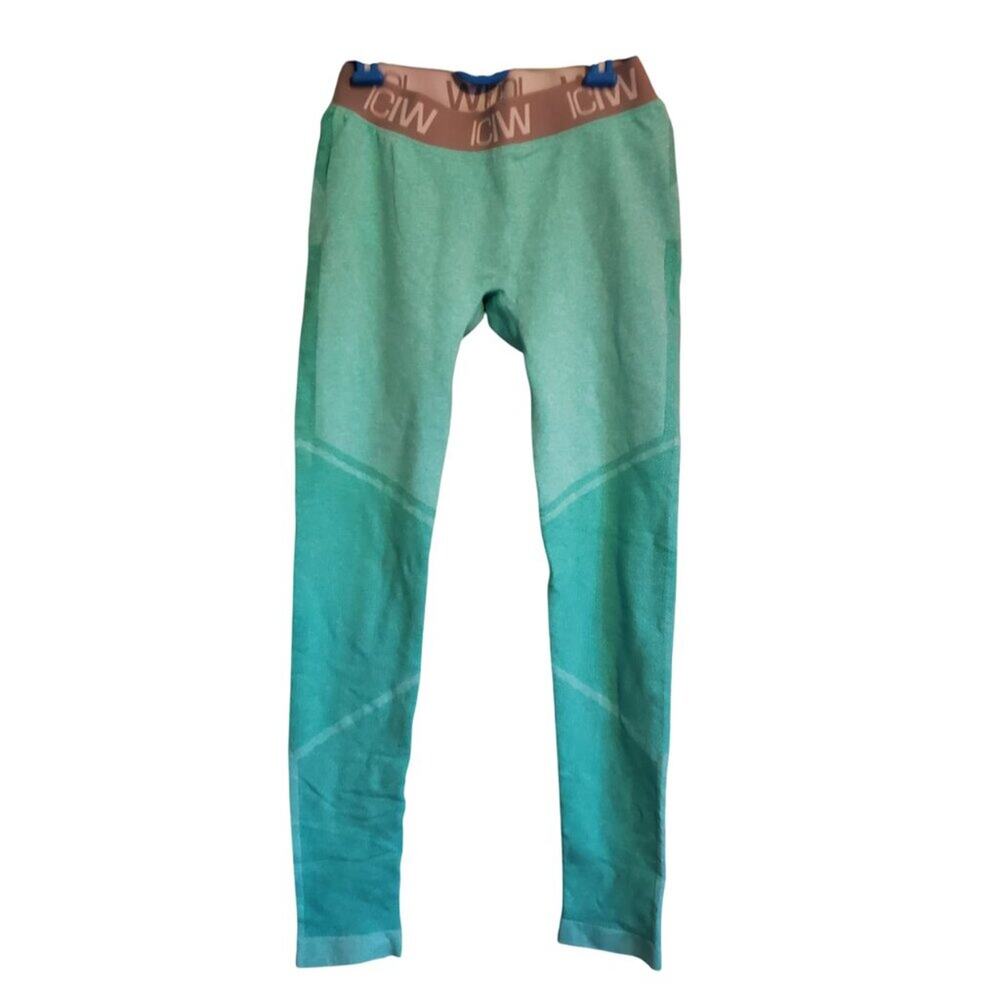 ICIW Aqua 7/8 Athletic Leggings Women's Size Small